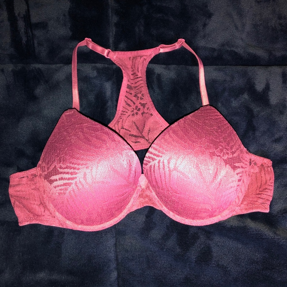 PINK Victoria’s Secret Lacey Push Up Bra